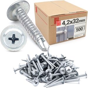 LUN FIX - Schroef 012 met een kop van 4,2x32 zelf - bevestigen van materialen - 500 stuks