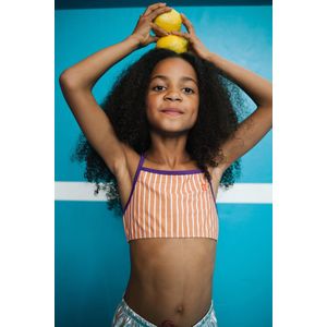 Sticky Lemon - bikini - better together - stripes - leather ball + golf green