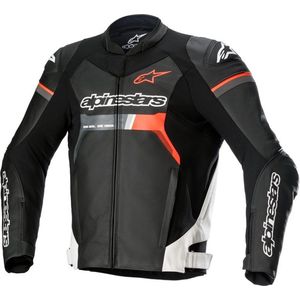 Alpinestars GP Force Leather Jacket Black White Red Fluo 46 - Maat - Jas