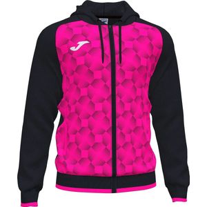 Joma Supernova III Jas Met Kap Heren - Fluo Roze / Zwart | Maat: S