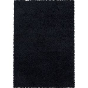 Shaggy Vloerkleed | Tapijt | Sydney | Zwart | 60x110 cm