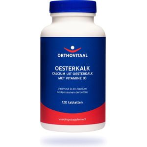 Orthovitaal - Oesterkalk - 120 tabletten - Met vitamine D3 - Multi vitaminen mineralen - voedingssupplement