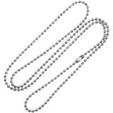 Fako Bijoux® - Bolletjes Ketting - Ball Chain - RVS - Stainless Steel - 2mm - 80cm - Zilverkleurig