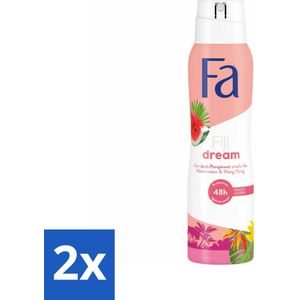 Fa Deodorant Spray Fiji Dream 150 ml - Voordeelverpakking - 2 stuks