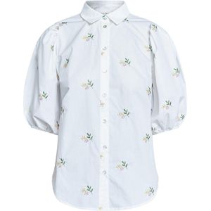 SisterS point Blouse Ella Sh69 19067 White/flower Dames Maat - XS