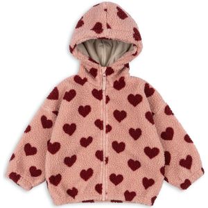 Konges Slojd Jody Teddy Hoodie Grs Jassen Meisjes - Winterjas - Roze - Maat 80