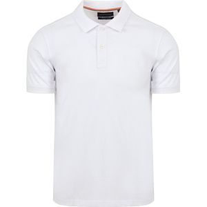 Suitable - Cas Polo Wit - Modern-fit - Heren Poloshirt Maat L