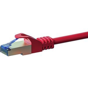 Danicom CAT6a S/FTP (PIMF) patchkabel / internetkabel 0,50 meter rood - netwerkkabel