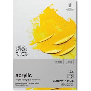 Winsor & Newton Galeria Acrylblok 1-zijdig gelijmd 15 vel 300gr A4