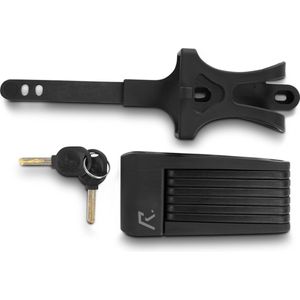 RFR Opvouwbaar slot - Fietsslot - Extra veilige sluitcilinder - Incl. twee sleutels en houder - 7 x 700 mm - Zwart