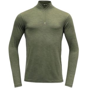 Devold Of Norway - Breeze Merino 150 - Half Rits Lange Mouw T-shirt - Groen
