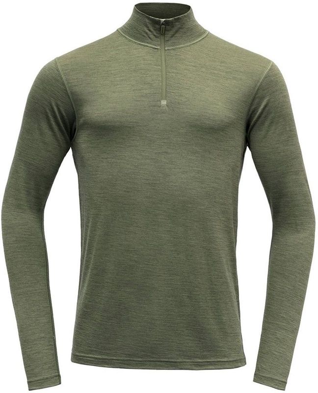 Devold Of Norway - Breeze Merino 150 - Half Rits Lange Mouw T-shirt - Groen