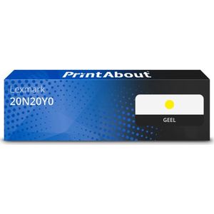 PrintAbout - 20N20Y0 - Toner - Geel - Geschikt voor Lexmark