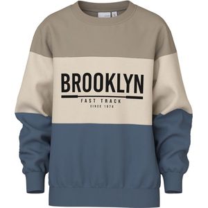 NAME IT NKMVEMIL LS NREG SWEAT BRU Jongens Trui - Maat 158/164