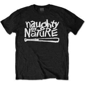 Naughty By Nature - OG Logo Heren T-shirt - M - Zwart