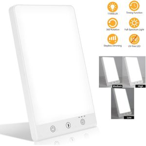 Lichttherapielamp met Verstelbare Helderheid, Verstelbare Temperatuur en Verstelbare Hoek, 11000 lux, Touch