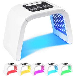 BeautyVlijt - LED Lichttherapie Gezichtsmasker - 7 LED Lichttherapieën - Huidverzorging Anti Aging - Lichttherapie - Verhelpt Acne - Led Gezichtsmasker - Therapie Masker - Huidverjongingsapparaat - Anti Aging Masker