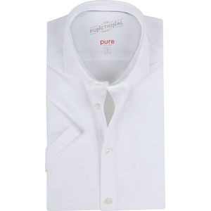 Pure - The Functional Shirt KM Wit - Heren - Maat 43 - Modern-fit