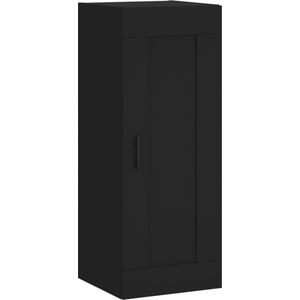 vidaXL-Wandkast-34,5x34x90-cm-bewerkt-hout-zwart