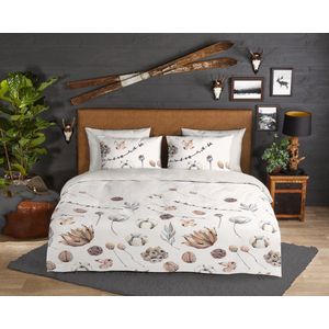 Good Morning - Flanel Dekbedovertrek - Zand - Lits-jumeaux 240 x 200/220 cm