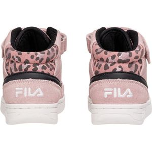 Fila Kinder Unisex Basketball Sneaker Fila Crew Mid Kids Pale Mauve-Leopard-35