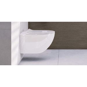 Vitra Sento hangtoilet VitraFlush met softclose zitting Wit mat Vitra Hygïene – B365xD540 mm