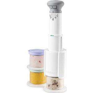 Cuisinart - 5-in-1 IJsmachine - Sorbet- en frozen yoghurtmaker - Milkshake - IJsmaker - met 3 dessert cups - Wit