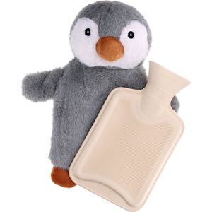 ZEN, 750ml Pinguïn pluche afneembare hoes, Lichtgrijs