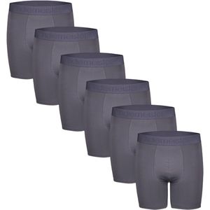 Undiemeister Sport Boxershort Heren - 6-pack - Lava Rock (Grijs) - Voetbal - Hardlopen - Fitness - Sporten Premium Onderbroeken Heren - Mellowood Tencel - Ademend, Anti-Bacterieel, Naadloos - Sport Boxershorts - Maat M