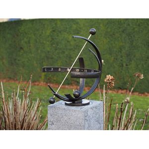 Zonnewijzer - bronzen zonnewijzer - 3 bogen - Bronzartes - 47 cm hoog