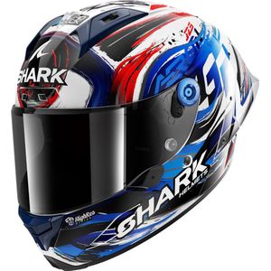 SHARK - Aeron-GP FIM Racing 1 Replica Helm - Wit/Zwart/Blauw - Integraalhelm