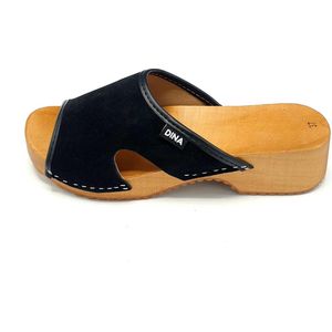 Houten sandalen zwart -Zo comfortabel- maat 35