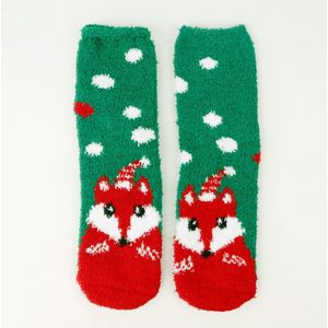 Warme herfst- en wintersokken - 28*8cm - Kerstsokken - Verdikte warme sokken Herfst- en wintersokken - Sokken voor thuis en slapen - Sokken tot halverwege de kuit - Sokken - Voeg een feestelijke kerstsfeer toe - Herfst- en winterbenodigdheden