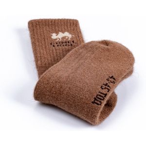 Mongolian Made Wollen Sokken van 100% Kamelenwol – Warme, Zachte & Ademende Heren- en Dames Sokken – Maat 37-48