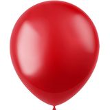 Folat - ballonnen Radiant Fiery Red Metallic 33 cm - 10 stuks
