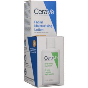 CeraVe Hydraterende Gezichtscrème SPF50 52 ml + Gratis Hydraterende Crème Wash 20 ml