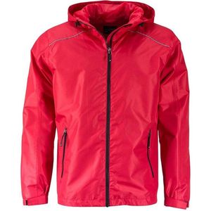 James and Nicholson Heren regenjas (Rood/zwart)