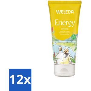WELEDA - Douchegel Aroma Shower Energy - 200 ml - Voordeelverpakking - 12 stuks