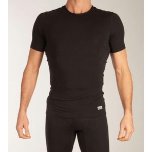 Abanderado Sportshirt/Thermische shirt - 002 Black - maat XXL (XXL) - Heren Volwassenen - Katoen/polyester- 041Y-002-XXL