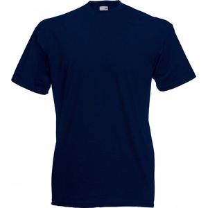 Fruit Of The Loom Heren Valueweight T-shirt met korte mouwen (Donker Marine)