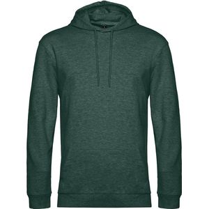 B&C Heren Hoodie (Donkergroene heide)