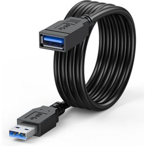 NÖRDIC USB3-705 Verlengkabel - USB3.0 - 5 Gbps - 50cm - Zwart