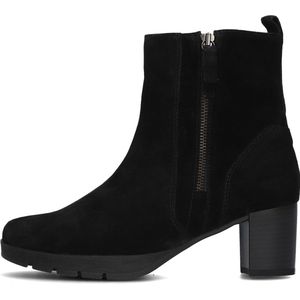 Gabor 073 Enkellaarsjes - Enkelboots met rits - Dames - Zwart - Maat 37