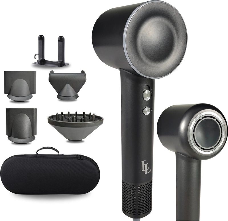 Largolash V6 - Fohn - Antraciet - 2000W - Professionele Haardroger met Diffuser