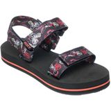 Roxy - Cage - Sandalen - Zwart - Textiel - Verstelbare Klittenbandsluiting