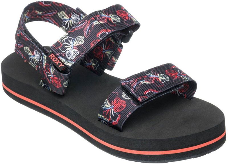 Roxy - Cage - Sandalen - Zwart - Textiel - Verstelbare Klittenbandsluiting