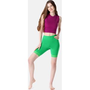 Bellivalini BLV-BLV50-216-LE Dames Leggings - Sport - Vrijetijdsbroek - Kort - Viscose - Sporbroek - Yogabroek - Groen - XXL