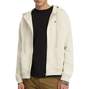 Replay - Full Zip Hooded Vest - Off White - Heren