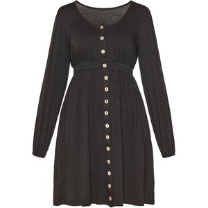 usha - FESTIVAL - Jurk - Zwart - Korte Lengte - Pofmouwen