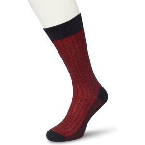 Bonnie Doon Tencel Sokken Heren Blauw/Rood maat 39/42 - Licht, Ademend, Soepel - Zeer Comfortabel en Zacht - Zakken niet af - Zakelijke sokken - Business Line - Antibacteriële Werking - Milieubewust - Navy/Red - BL202101.295
